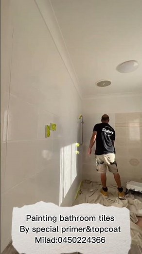 How to paint bathroom tiles(dulux renovation)