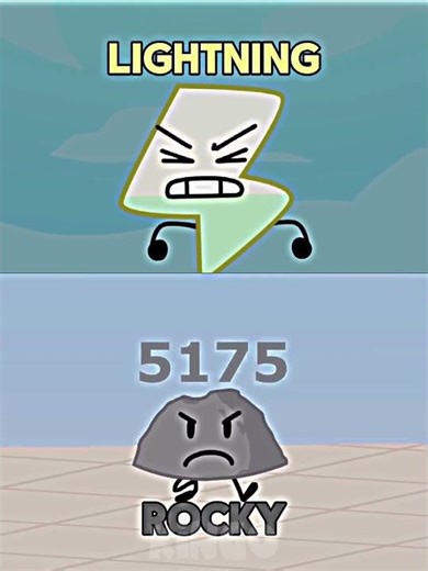 Lightning vs Rocky | #vsedit #bfdi #bfdia #idfb #bfb #tpot