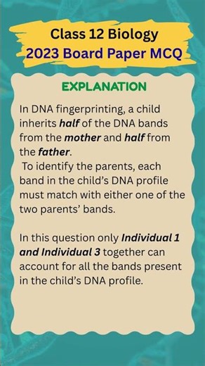 Class 12 Biology PYQ MCQ #6 CBSE 2023 Exam