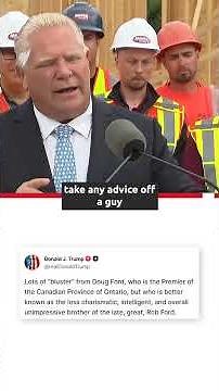 'Kiss my ass': Ontario premier Doug Ford responds to Trump insult