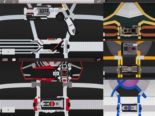 【SWF】假面骑士Faiz变身模拟器更新德尔塔武装！！！