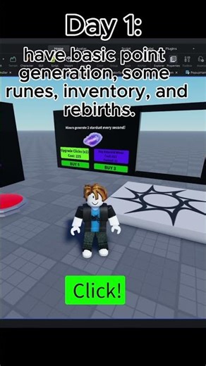 Roblox Game Day 1 - First Look #roblox #shorts