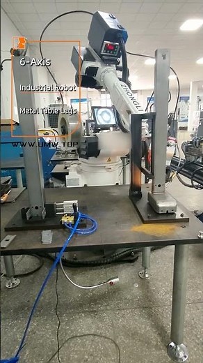 Six Axis Industrial Robot Automated Welding Demonstration – Metal Table Welding