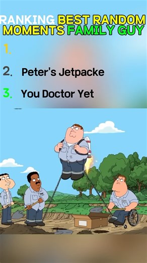 TOP5 FUNNIEST MOMENTS IN FAMILY GUY(BEST TLL LASD)😂😂