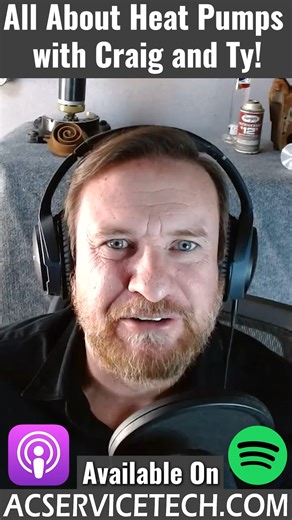 Listen to our new full podcast episode! https://www.acservicetech.com/podcast/episode/493d750c/all-about-heat-pumps-with-craig-and-ty In this episode, featuring Love2HVAC, Craig and Ty answer all kinds of technical questions about Heat Pumps such as: how they work, high pressure problems, defrost function and sensors, thermostat wiring, single and two stage heat pumps vs inverter heat pumps vs hyper heat inverter heat pumps, and more! Listen on Spotify: https://open.spotify.com/episode/65PQ5ksL4