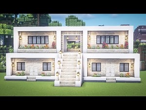 Minecraft 🌷 How to Build a Large Modern House Tutorial #304