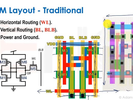 VLSI - Lecture 8d_ 6T SRAM Layout