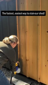 You could spend all weekend staining by hand… OR you could use a Wagner sprayer & be done before lunch. 💪 @c.and.c.refinishing | Wagner Painting