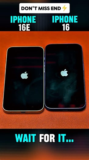 📱 **iPhone 16e vs iPhone 16 – Boot Up Speed Test