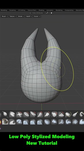 Lowpoly Stylized Modeling Tutorial #b3d