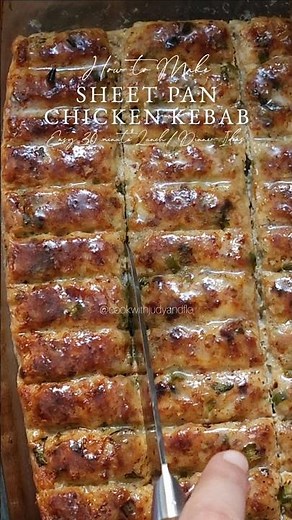 Sheet Pan Chicken Kebab | Easy Oven-Baked Chicken Kebab