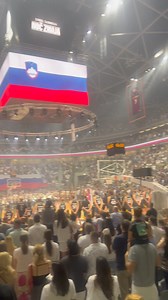 🎵 A Proud Moment for Slovenia 🇸🇮 Before the excitement of the game begins, we were honored to present the Slovenian national anthem at Stožice Arena. | Feel Slovenia