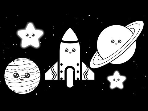 Baby Bear | Happy Planets | Visual Tracking and Calming Music