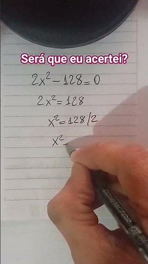 00000019 📝 Matemática 🎩 Equação de 2° grau incompleta