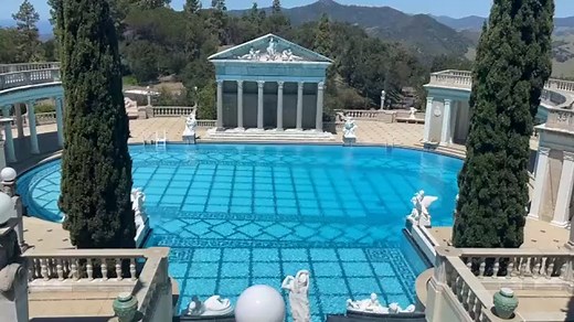 18K views · 336 reactions | Spectacular Hearst Castle rises high above the crashing waves of the Central Coast. Visitors to San Simeon can once again enjoy the historic estate set among fragrant blooming gardens. | ABC30 Action News | Facebook