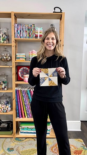 Missouri Star Quilt Company on Instagram: "Looking for a charming new table runner pattern? Have a charm pack laying around just waiting to be stitched together into something amazing? Watch Misty’s At Home tutorial to learn how to whip up the Pinwheel Charms Table Runner, coming this Monday!"