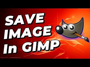 How to save image in GIMP | GIMP Tutorial