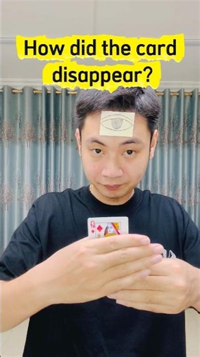 Magic trick revealed: The disappearing card.