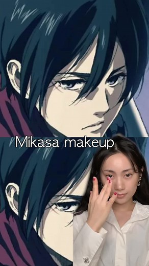 Mikasa Inspired Makeup Tutorial | Attack on Titan Cosplay Transformation