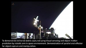 Demonstrating tethered debris capture in space using visual servoing, motion prediction, and a parallel end-effector for precise manipulation. 🚀 #SpaceTech #Robotics #ISRO | ISRO - Indian Space Research Organisation