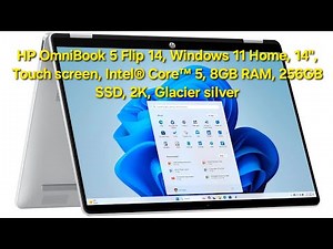 HP OmniBook 5 Flip 14" Laptop Unboxing & Initial Set-up