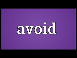 Avoid Meaning