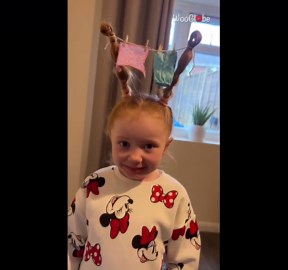 Wild and wacky hairstyles take center stage as mom prepares kids for 'crazy hair day' at school