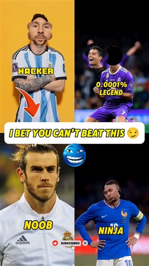 Only 0.9999% can do it🤯#football #messi #memes #neymar #footballskillschallenge #footballplayer