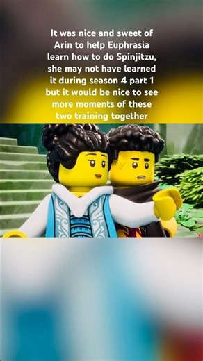 Arin helping Euphrasia learn Spinjitzu #ninjago #legoninjago #ninjagodragonsrising #dragonsrising