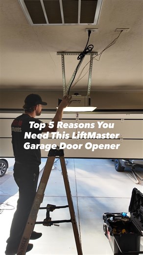 You need the LiftMaster 6690L Garage Door Opener🔥 1️⃣ Whisper-quiet belt drive — no more waking up the whole house. 😴 2️⃣ Built-in LED lighting — bright, corner-to-corner coverage. 💡 3️⃣ Integrated camera & WiFi — see and secure your garage from anywhere. 📱 4️⃣ Battery backup — because power outages shouldn’t trap your car. ⚡ 5️⃣ And last but not least… the MyQ app. 🙌 ✅ Open and close your door from your phone. ✅ Get real-time activity alerts. ✅ Set schedules for automatic closing. ✅ Allow 
