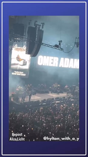 Israeli star Omer Adam lit up Madison Square Garden tonight in NYC, kicking off with a powerful tribute to IDF heroes, freed hostages, and President Trump. via: @alizalichtxo | Hylton Witha-y