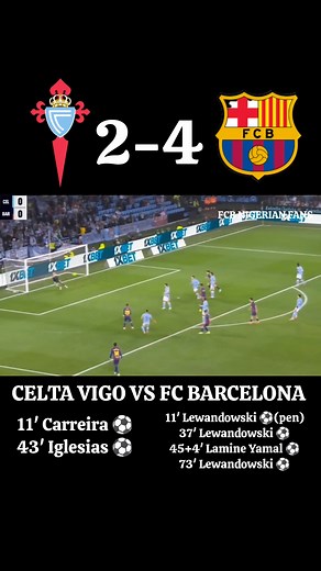 Barcelona vs Celta Vigo 4-2 Highlights All Goals 2025 🔥 #lamineyamal #spain #ElClasico #kano #fcbnigerianfans #BallondOr #lagos #nigeria #football #barcelona #lamineyamal #spain #ElClasico #kano #fcbnigerianfans #BallondOr #lagos #nigeria #football #barcelona | Barcelona Nigerian fans