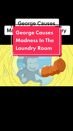 Curious George Clip #curiousgeorge #laundry #cartoon #cartoons #funnyvideo #monkey #fyp #foryou #euan #euanmarshall #euanmarshallem #marshall #tiktok