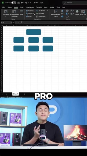 Bikin Bagan di Excel Secara Otomatis! #ExcelTips #TutorialExcel #SmartArt