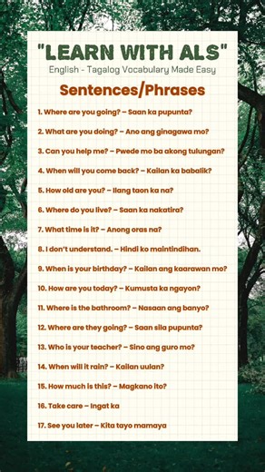 17 Must-Know English to Tagalog Translations