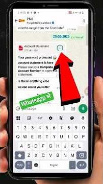 How to Get Your PNB Bank Statement via WhatsApp | How to Download PNB Bank Statement in PDF