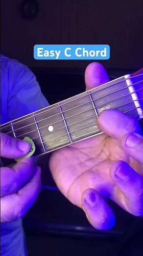 Easy C Chord - 1 Finger #guitar #guitartutorial #Cchord