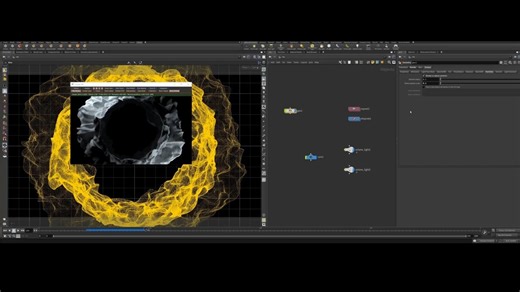 Particles in Houdini, Glowing Swirl. Octane Render attributes. PART 1
