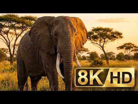 Elephants of the Savannah — Calm Nature Film 4K | Wildlife Documentary​🐘​✨​