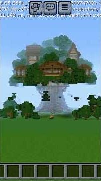 I installed a big tree house in minecraft