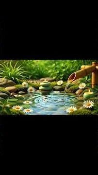 Gentle Piano & Flowing Bamboo Water for Deep Sleep and Healing #softpiano #relaxing #stressrelief