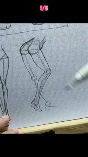 How To Draw Legs 5/16 #shorts #drawing #drawingleg #drawingtutorial #drawlegs #sketch #animeart