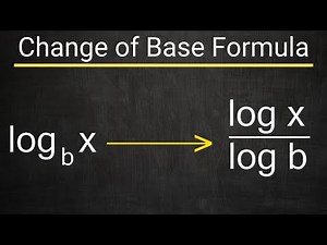 Change of Base Formula Explained - Evaluating Logarithms