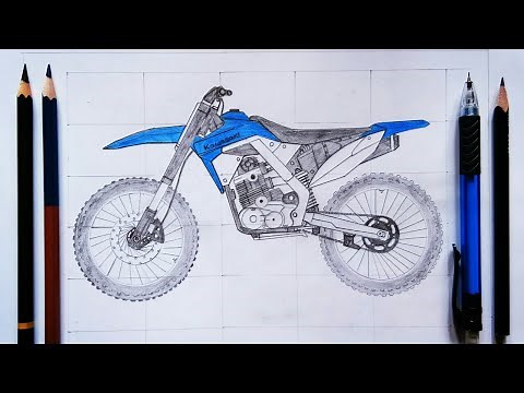 How to draw Dirt bike