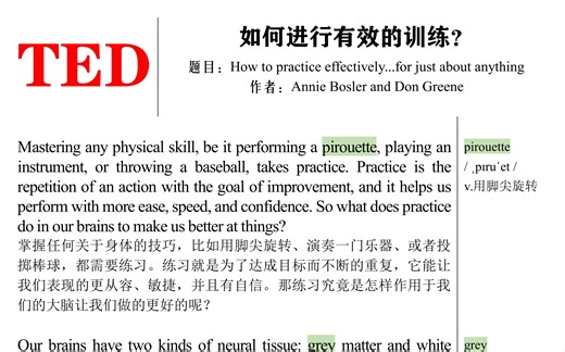 TED每日精讲：如何有效的训练？