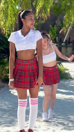 Synchronized Dance Routine in Tropical Setting