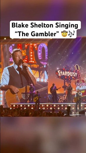 Blake Shelton Singing “The Gambler” Live at ACM Awards 🔥