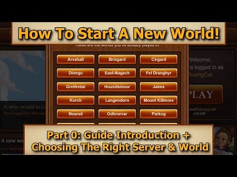 Forge of Empires: How To Start A New World - Part 0: Introduction + Choosing Right Server & World!