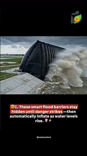 The Future of Flood Protection? These Smart Barriers Inflate Automatically! 🌊⚡ #intelligentsurfaces