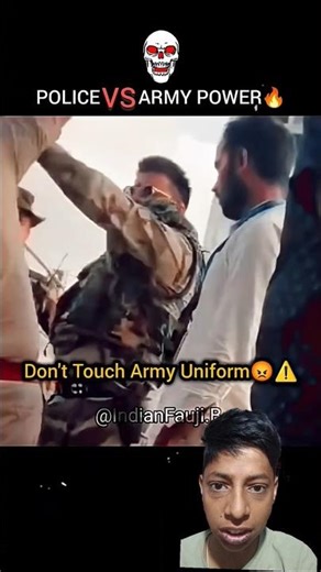 Police vs army Power dekho #shortsfeed #viral #trending